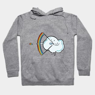 Cloud and a rainbow arrow of love Hoodie